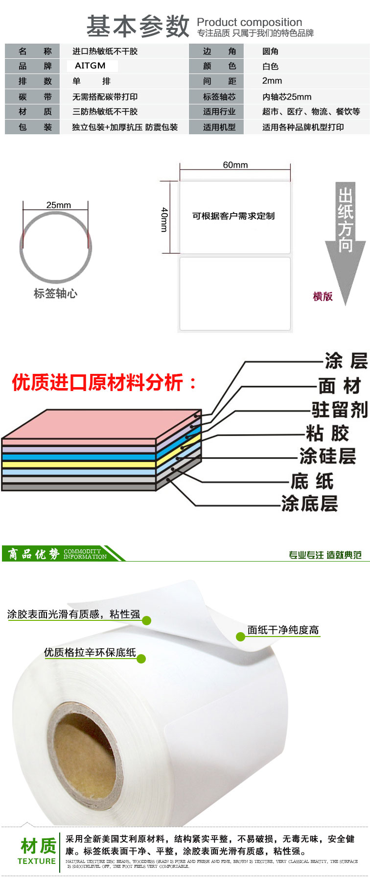 熱敏紙標簽