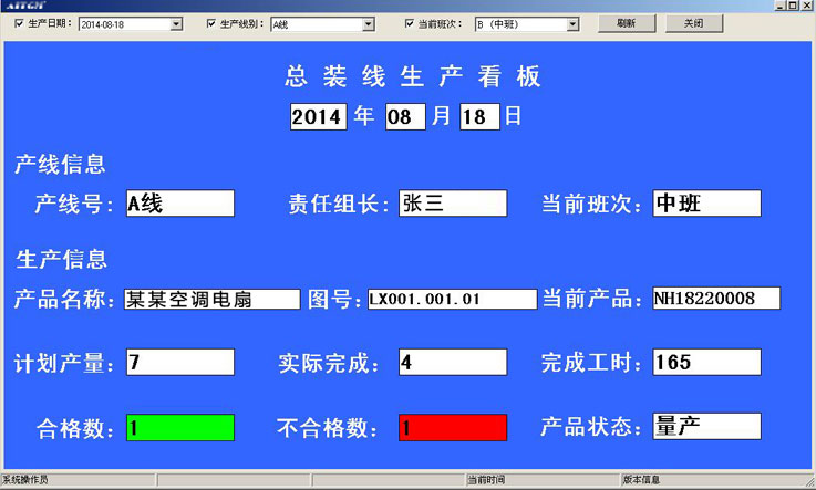 生產(chǎn)電子看板管理系統(tǒng)